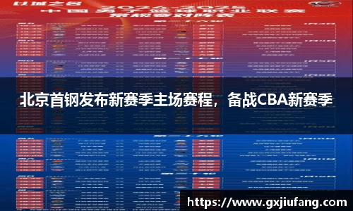 北京首钢发布新赛季主场赛程，备战CBA新赛季